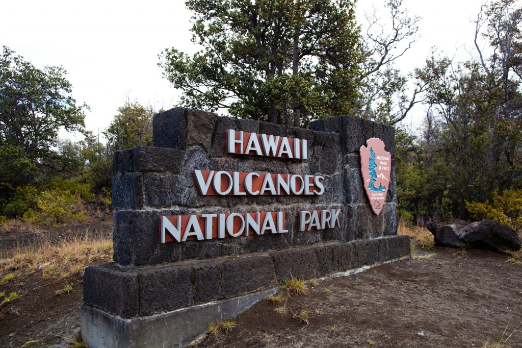 Hawaii Volcanoes National Park entrance