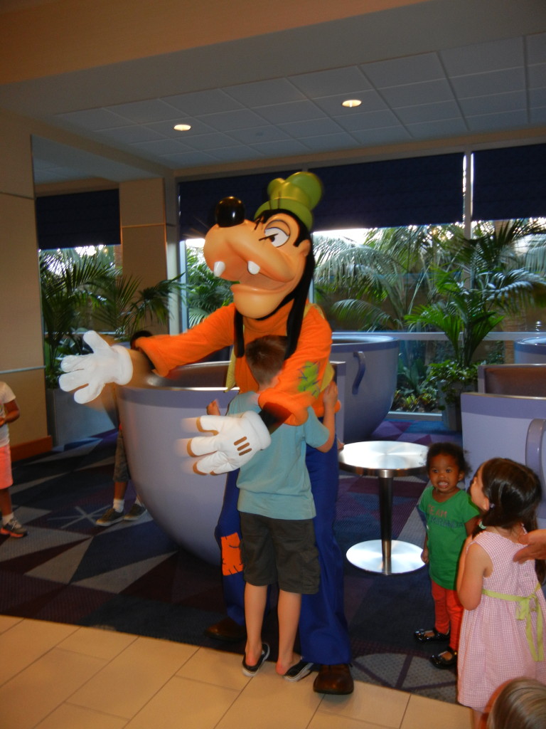 Disneyland Hotel Characters in Lobby