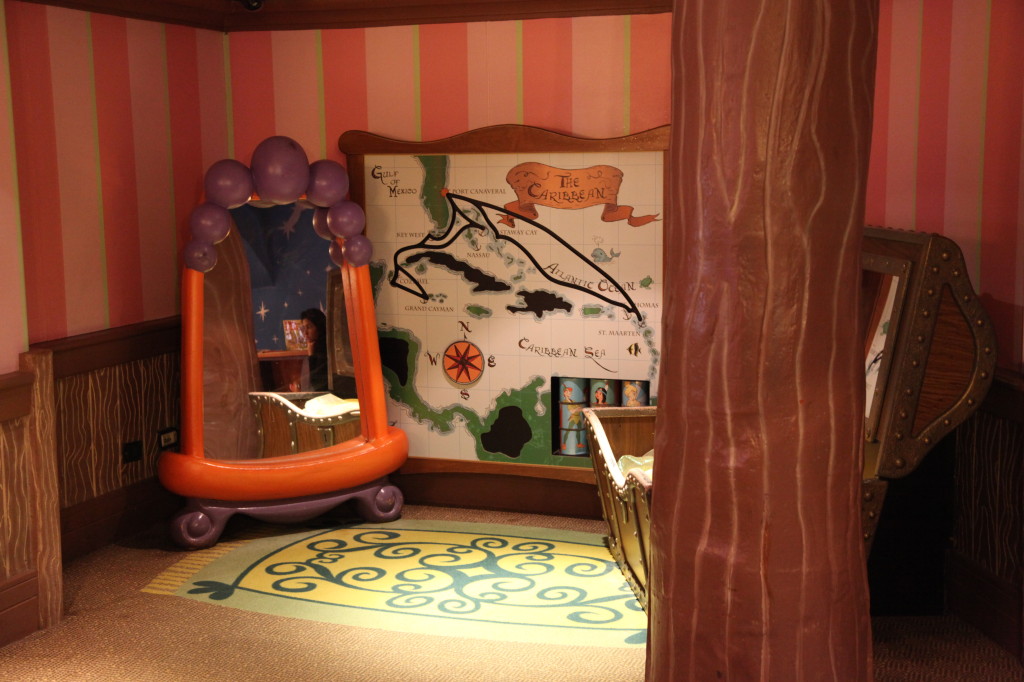 Dress up play area of the Oceaneer's Club